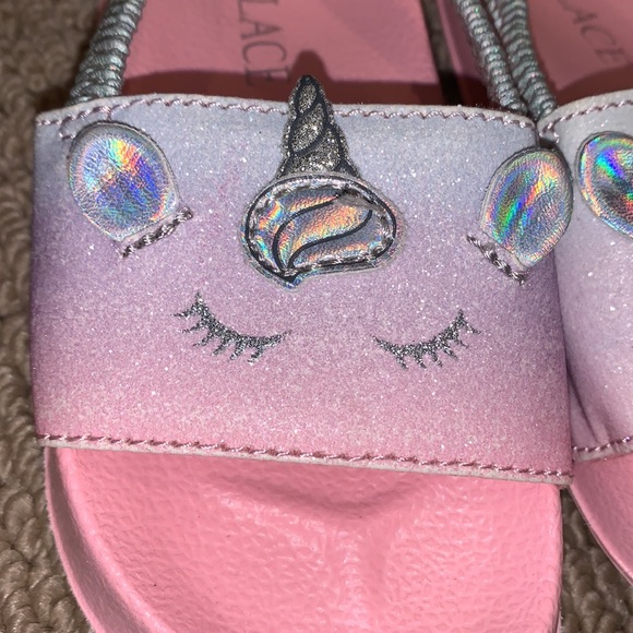 Children’s Place Unicorn Glitter Toddler Sandals - Picture 2 of 4